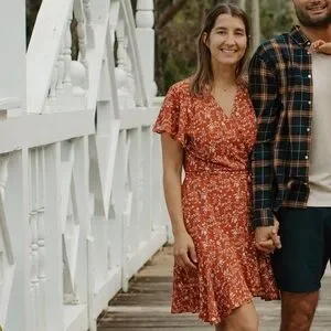 Blue Rain wrap dress